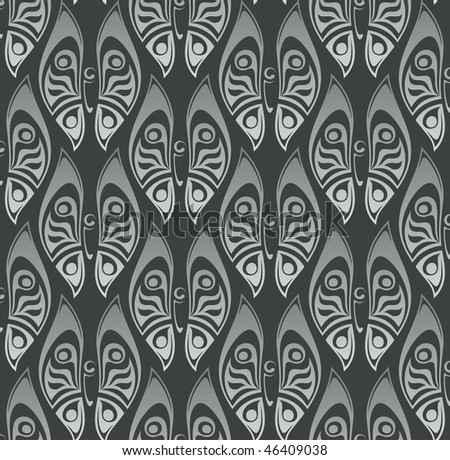 seamless pattern with butterflies - raster copy. see vector format in my gallery