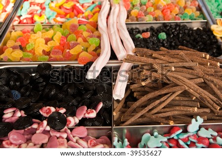 Sweets from the candy shop