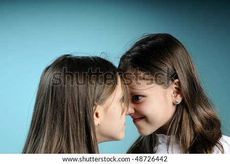 two girls in dispute