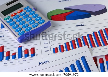 Financial management graphs with a calculator