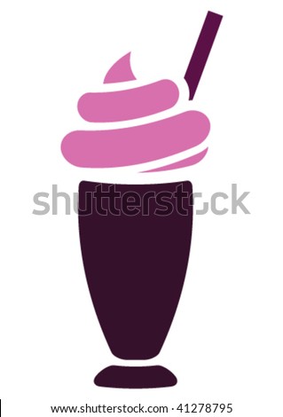 Vector Milk Shake. - 41278795 : Shutterstock