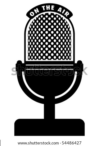 Retro Microphone. Stock Vector Illustration 54486427 : Shutterstock