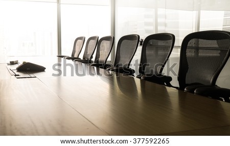 Sun up in the  morning  with business conference room/ For  business grow concept