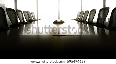 Sun up in the  morning  with business conference room/ For  business grow concept