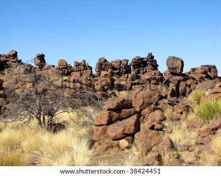 Giant\'s Playground - natural rock garden, Namibia