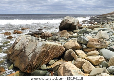 Rocky coastline of Atlantic Canada