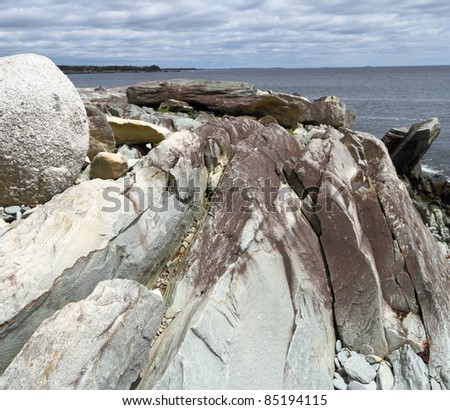 Rocky coastline of Atlantic Canada