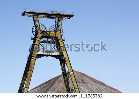Winding tower of an old copper mine