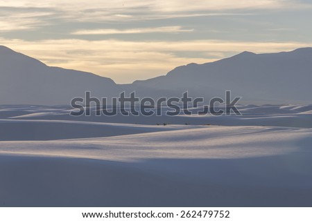 Wrinkles and Shadows - sunset at White Sands National Monument creates subtle colors of gray wrinkles and shadows.