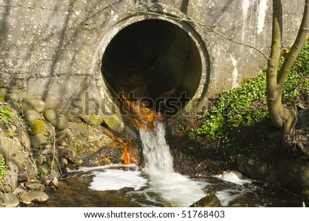 Waste water direct in to nature