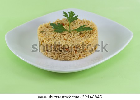 vegetarian rice meal