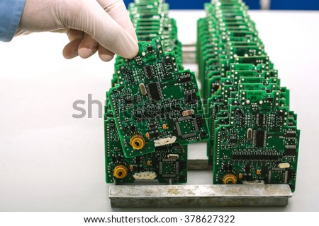 microchip production factory
