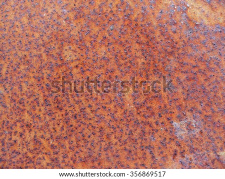 Rust. Corrosion product only iron and its alloys, such as steel.