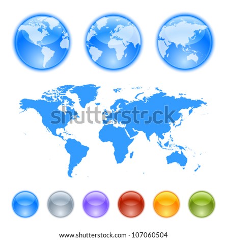 Football Logo Design   on To Create Your Own Earth Globe  Stock Vector 107060504   Shutterstock