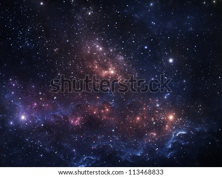 Vibrant Night Sky With Stars And Nebula
