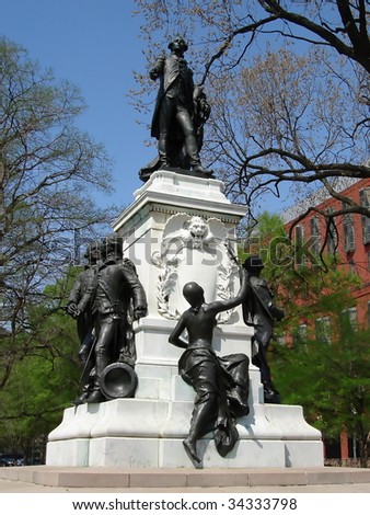 Statue of the Marquis de Lafayette,