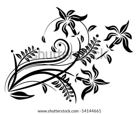 stock vector Floral design