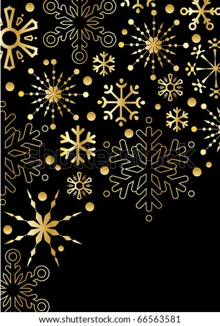 black and gold stars background. ackground with gold stars