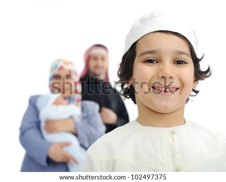 Happy Muslim family Happy Muslim family