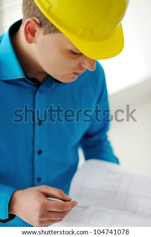 Closeup of a foreman