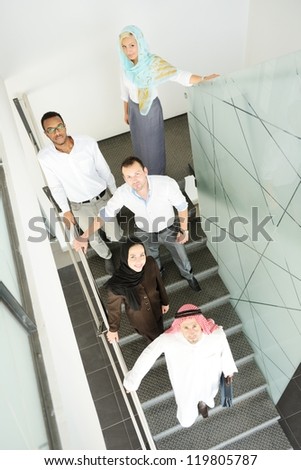 Arabic people having a business meeting