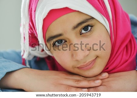 Arabic Muslim girl posing