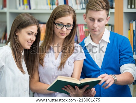 College student on university campus having a teamwork research