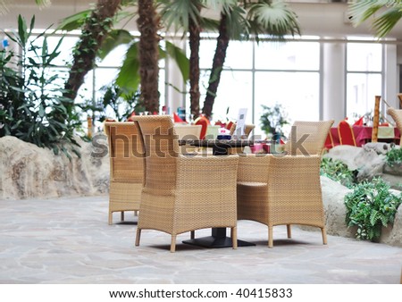 Restaurant table for four persons