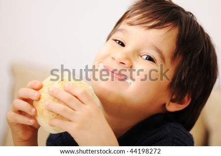 person eating sandwich