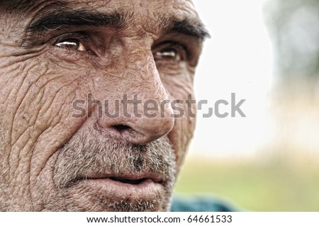 Old man with moustaches and beard