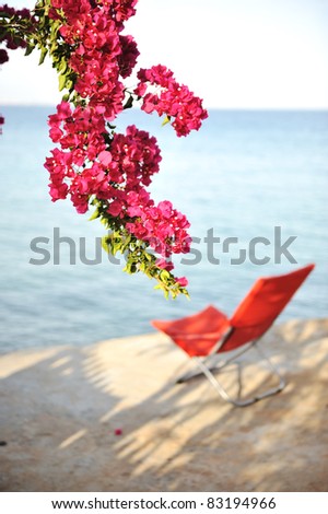 Chair for perfect resting on sea