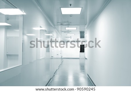 Empty background of modern  factory environment