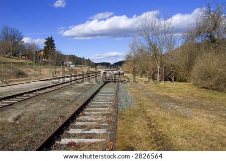 A photo of the end of a railway line (symbolic)
