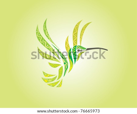 Humming-Bird Stock Vector Illustration 76665973 : Shutterstock