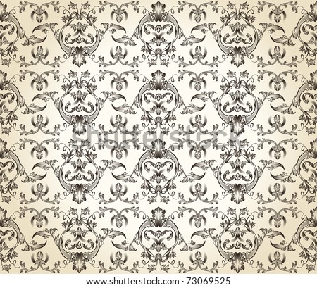 wallpaper vintage pattern. stock vector : seamless ackground vintage vector retro Pattern wallpaper