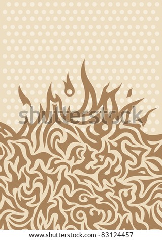 stock vector Vector vintage abstract tattoo background illustration