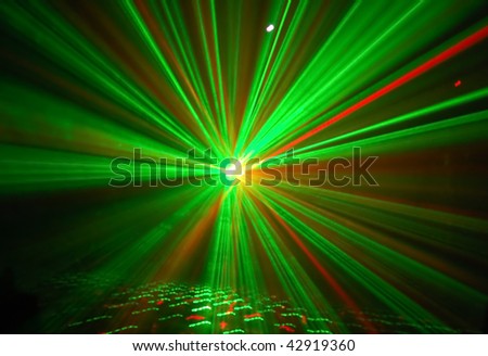 stock photo : Red, yellow, green on a black background