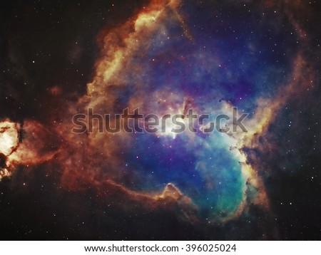 Heart Nebula: the emission nebula lies about 7.500 light years away from earth in the Cassiopeia constellation.