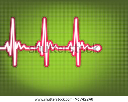 vector cardiogram shadow included eps deep heart file green shutterstock search