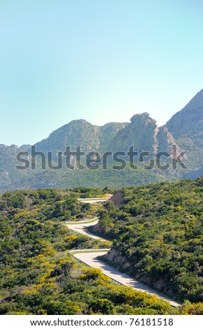 Mountain street, Sardinia
