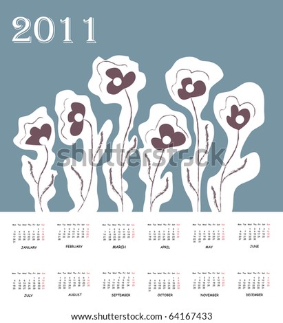 Annual Calendar 2011 Printable on 2011 Annual Calendar Printable  2011 Annual Calendar Printable