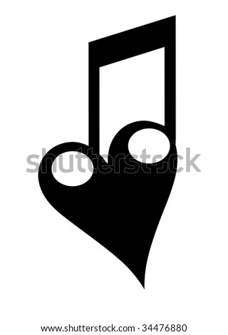 love heart music. stock photo : The Love of