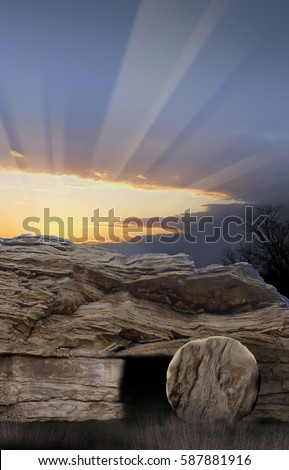 Empty Tomb with Sunrise