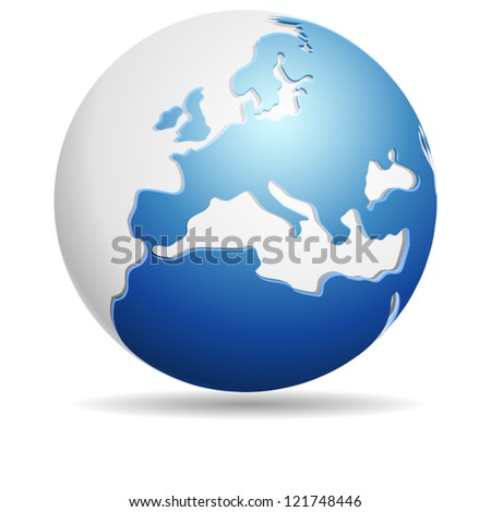 Europe Globe Europe Globe