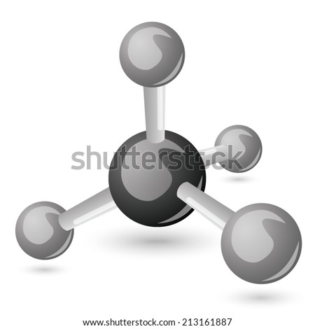 CH4 methane molecule CH4 methane molecule