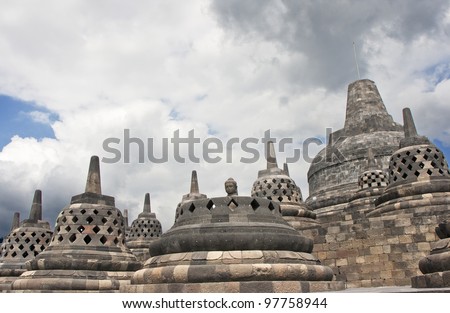 Borobudur Temple Compounds, Yogyakarta. It is in the list of UNESCO World Heritage sites