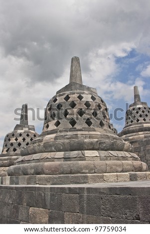 Borobudur Temple Compounds, Yogyakarta. It is in the list of UNESCO World Heritage sites