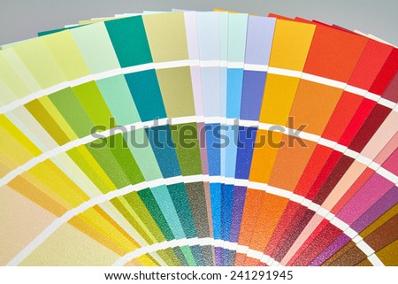 Colour guide for use in interior design and decoration.