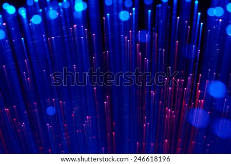 In optical fibers occurs colored light at the end.