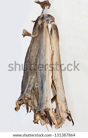 stockfish, norvegian dried cod fish